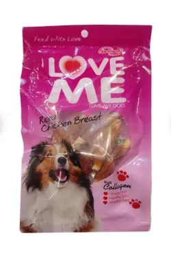 تشویقی دور پیچ مدادی کوتاه نیم قلم سگ لاومی با طعم مرغ