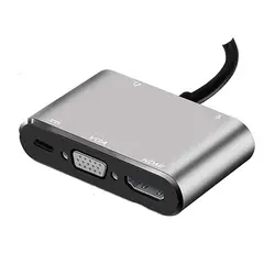 هاب 5 پورت Type-C مدل Type-C to HDMI VGA 5 in 1