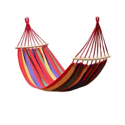 تخت آویز (ننو) کنفی چوبدار تک نفره