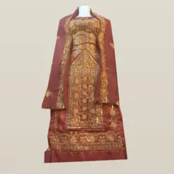 لباس بلوچی زنانه چرخی مدل پولک