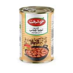کنسرو لوبیا چیتی با سس گوجه فرنگی خوشبخت - 380 گرم