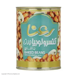 کنسرو لوبیا چیتی با قارچ رعنا - 400 گرم