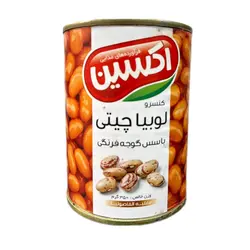 کنسرو لوبیا چیتی با سس گوجه فرنگی اکسین - 350 گرم
