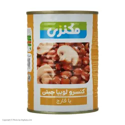 کنسرو لوبیا چیتی با قارچ مکنزی - 380 گرم