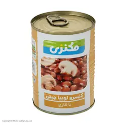 کنسرو لوبیا چیتی با قارچ مکنزی - 380 گرم