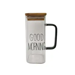 ماگ مربعی دسته دار طرح GOOD MORNING