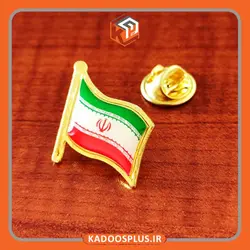 بج سینه پرچم ایران با رویه پلی استر