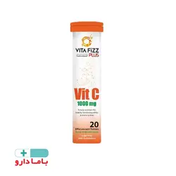 قرص جوشان ویتامین سی 1000 میلیگرم با طعم پرتغال و زردآلو 20 عددی ویتافیز پلاس