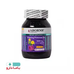 کپسول نرم روغن گل مغربی 1000 میلیگرم با طعم وانیل ابورنز 50 عددی