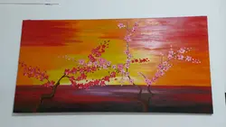 تابلو نقاشی گل برجسته