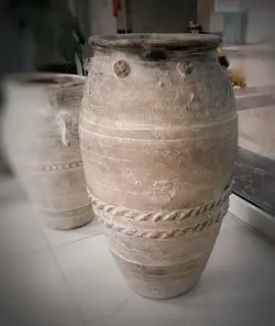 خمره کوزه سفالی پتینه کاری شده ارتفاع 60