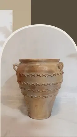 کوزه سفالی پتینه کاری