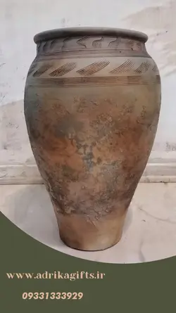 کوزه خمره پتینه کاری شده کلکسیونی