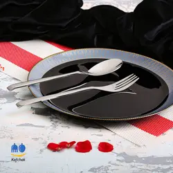 سرویس قاشق چنگال ATC - مدل شیکاگو جدید - استیل براق