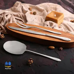 سرویس قاشق چنگال ATC - مدل کوبورگ - استیل براق