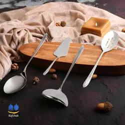 سرویس قاشق چنگال ATC - مدل کوبورگ - استیل براق