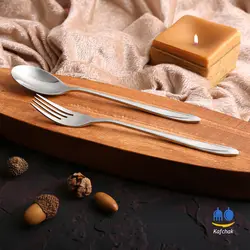 سرویس قاشق چنگال ATC - مدل کوبورگ - استیل براق
