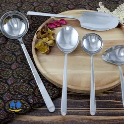 سرویس قاشق چنگال 143 پارچه SG - مدل bavaria - استیل براق