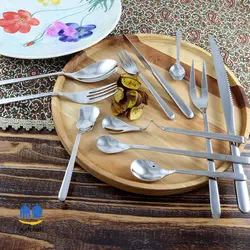 سرویس قاشق چنگال 143 پارچه SG - مدل bavaria - استیل براق