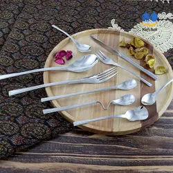 سرویس قاشق چنگال 143 پارچه SG - مدل فلاور- استیل براق