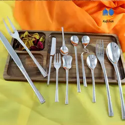 سرویس قاشق چنگال 143 پارچه SG - مدل فلاور- استیل براق