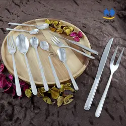سرویس قاشق چنگال ۱۵۵ پارچه Kind - مدل کلاسیک اس - استیل مات و براق