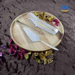 سرویس قاشق چنگال 160 پارچه Bergamo - مدل oscar-G - استیل مات و طلایی