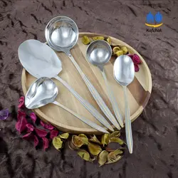 سرویس قاشق چنگال 160 پارچه Bergamo - مدل oscar-G - استیل مات و طلایی