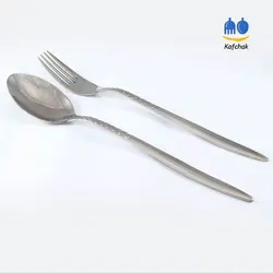 قاشق و چنگال Kaban - مدل 33 - استیل براق