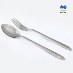 قاشق و چنگال Kaban - مدل ناخونی - استیل براق