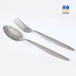 قاشق و چنگال Unique - مدل میامی - استیل مات و براق