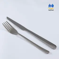 کارد و چنگال میوه خوری Unihome - مدل دونا - استیل براق