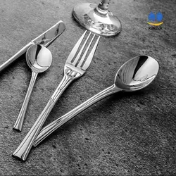 سرویس قاشق چنگال برند SG - مدل طرح SG - استیل براق