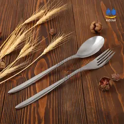 قاشق و چنگال رولنزا - مدل 33 - استیل براق