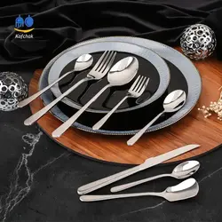 سرویس قاشق چنگال لوکا - مدل دونا - استیل براق