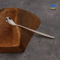 قاشق شربت خوری لوکا - مدل ماینز - استیل مات و براق