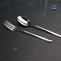 قاشق و چنگال برند SG - مدل کوبورگ - استیل براق