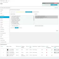 ماژول Bulk / Mass editing products 2.0.18 - تغییر محصولات و ترکیبات بصورت عمده در پرستاشاپ
