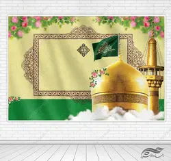 طرح زمینه بنر آماده لایه باز جشن و حرم