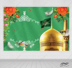 طرح زمینه بنر آماده لایه باز حرم