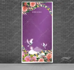 زمینه بنر آماده لایه باز اسلیمی استندی
