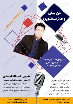 پوستر و تراکت لایه باز تبلیغات سخنرانی و فن بیان psd