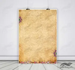 قاب و زمینه متن لایه باز اسلیمی لوح گل و تذهیب psd