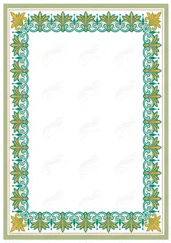 مجموعه کامل کادر و حاشیه لوح تقدیر لایه باز اسلیمی سری سوم psd