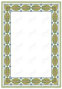مجموعه کامل کادر و حاشیه لوح تقدیر لایه باز اسلیمی سری سوم psd