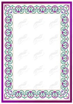 مجموعه کامل کادر و حاشیه لوح تقدیر لایه باز اسلیمی سری سوم psd