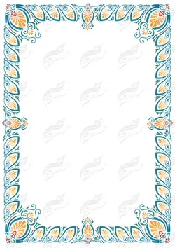 مجموعه کامل کادر و حاشیه لوح تقدیر لایه باز اسلیمی سری سوم psd