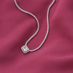 گردنبند نقره زنانه کد 535