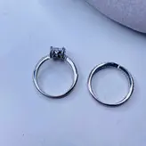 انگشتر نقره زنانه کد 398