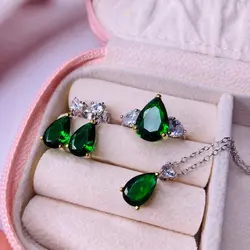 نیم ست نقره زنانه کد 419